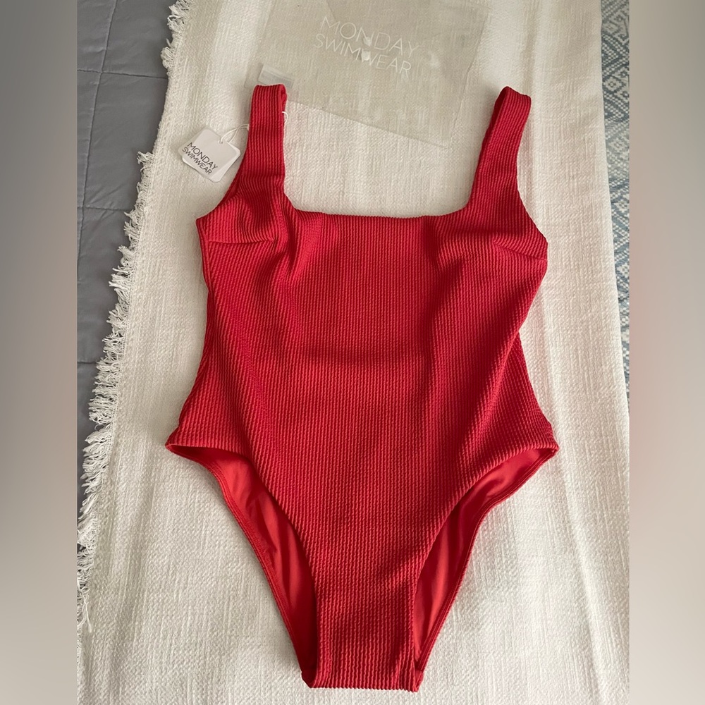 Monday Swimwear Sardinia One Piece in Sangria large